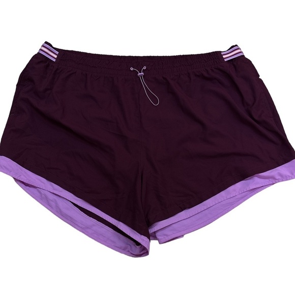 Avia Purple Running Shorts Moisture Wicking Side Pockets Size XXXL NWT - Picture 1 of 10